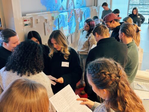 En grupp lärarstudenter på Göteborgs universitet